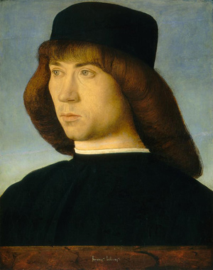 Giovanni Bellini, Portrait of a Young Man, c. 1490. The National Gallery of Art.