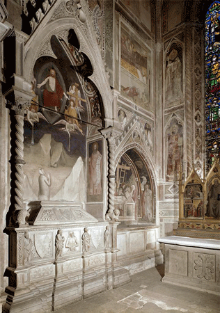 Santa Croce: view of the left wall of the Cappella Bardi |Florence, Italy | (c) 2006, SCALA, Florence / ART RESOURCE, N.Y.; scalarchives.com ; artres.com