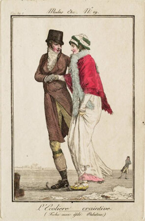 Modes et Manières No. 19 : L'Ecolière craintive | 1800 | Sterling and Francine Clark Art Institute. Dept. of Prints, Drawings and Photographs