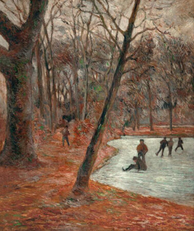 Paul Gauguin | Skaters in the Park in Frederiksberg | 1884 | Image and original data provided by Erich Lessing Culture and Fine Arts Archives/ART RESOURCE, N.Y.; artres.com