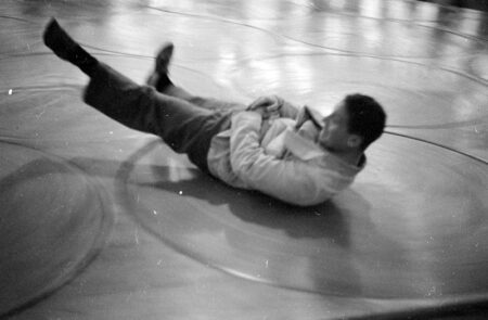 Reginald Marsh, [Man riding the Human Pool Table at Steeplechase Park.], ca. 1938, Museum of the City of New York. © 2012 Estate of Reginald Marsh / Art Students League, New York / Artists Rights Society (ARS), New York