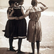 Jeanette Bernard, three women bathers at the shore, ca. 1910. George Eastman House