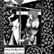 Aubrey Beardsley, Le Morte D'Arthur; "How Morgan Le Fay Gave a Shield to Sir Tristram", 1893. Image and catalog data provided by Allan T. Kohl, Minneapolis College of Art and Design