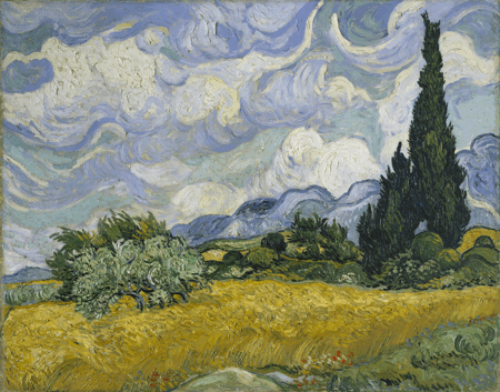 Vincent van Gogh, Wheat Field with Cypresses, 1889. Image provided by The Metropolitan Museum of Art.