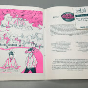 Take Heart zine featuring work by Leanna Bleakney and Olivia Kim and mini zine insert by Jennifer Fryer. Photo by Heather Evelyn