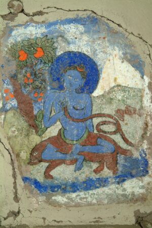 Jammu and Kashmir, Ladakh, India. Luipa Mahasiddha. 17th century. Mural painting. Hemis Monastery (Gompa). Image and data provided by Rob Linrothe.