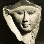 Egyptian, XXVI Dynasty. Hathor. Bas relief in limestone. 664-525 BCE. Image and data provided by the William Randolph Hearst Archive, B. Davis Schwartz Memorial Library, LIU Post