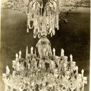 English. Georgian Cut Glass Chandelier. c. 1800. Image and data provided by the William Randolph Hearst Archive, B. Davis Schwartz Memorial Library, LIU Post
