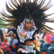Bob Gore. Native American ceremonial dancer, Native American Pow Wow. 2008. Image and data provided by Bob Gore.