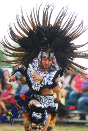 Bob Gore. Native American ceremonial dancer, Native American Pow Wow. 2008. Image and data provided by Bob Gore.
