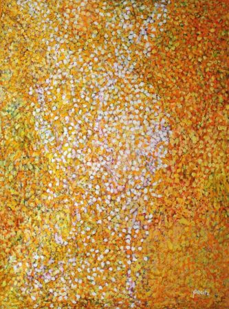 Pacita Abad. I have one million things to say. 2002. Oil, painted muslin cloth stitched on canvas. Image and data provided by © Pacita Abad Art Estate