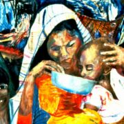 Pacita Abad. Water of life. 1980. Oil on canvas. Image and data provided by © Pacita Abad Art Estate.