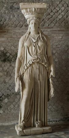 A Roman caryatid.