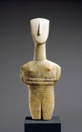 Cycladic. Female "Idol." c. ca. 2500-2400 BCE, Early Cycladic.