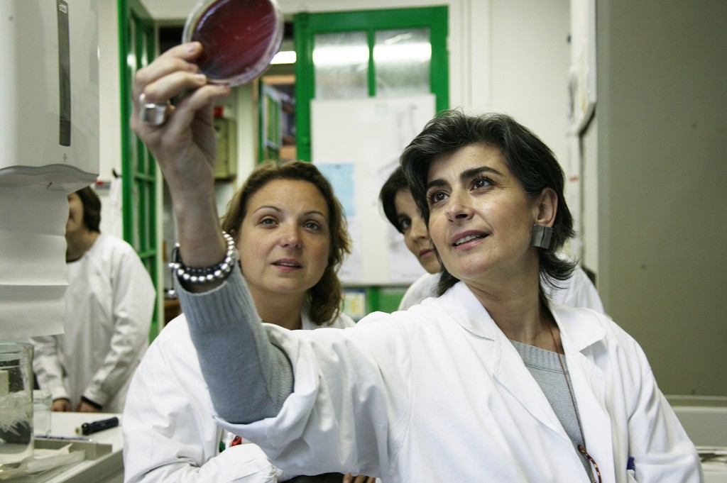 Fernando Moleres. Scientists researching a vaccine for whopping cough inspect a petri dish in a laboratory at the Pasteur institute.