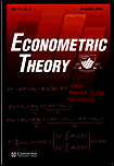 Econometric Theory