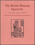 The British Museum Quarterly