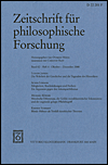 Zeitschrift für philosophische Forschung
