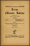 Revue d'histoire moderne