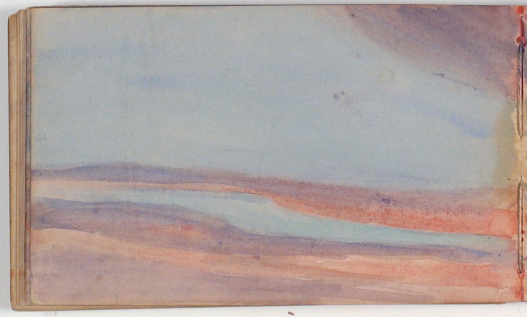 Niels Larsen Stevns. Sky study (from a sketchbook). 1896.