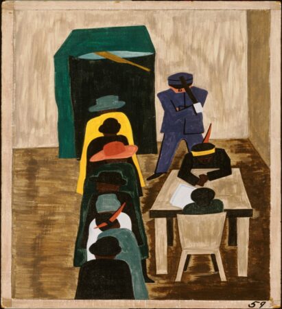 Lawrence, Jacob. The Migration of the Negro Panel no. 59. 1940 – 1941.