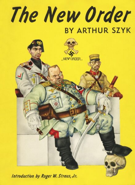 Book dustjacket with image of three men in Nazi uniforms