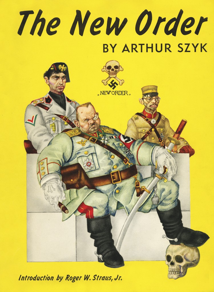 Book dustjacket with image of three men in Nazi uniforms