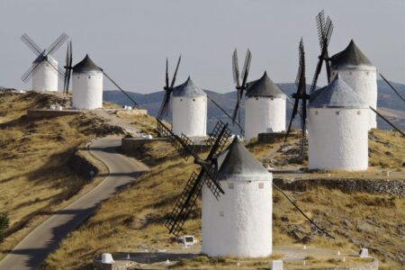 Windmills operating in Consuegra