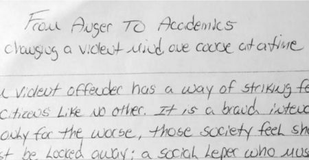 From Anger to Academics: Changing a Violent Mind One Course at a Time