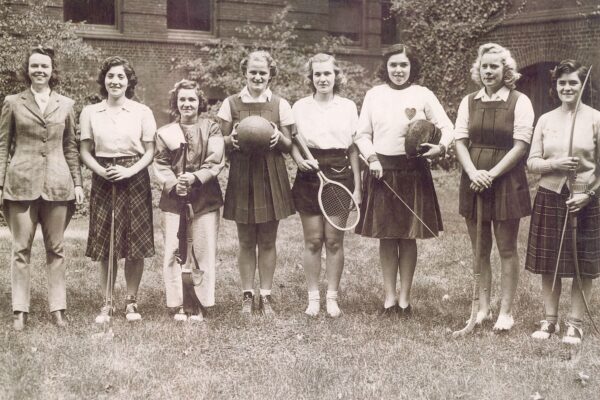 Women’s sports teams. 1940.  University Archives, University of Pennsylvania.